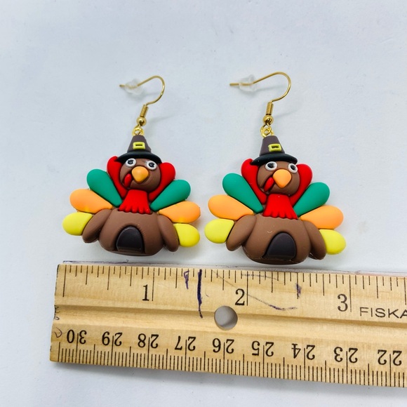 Thanksgiving Pilgrim Turkey  Festive Jewelry - Picture 6 of 8